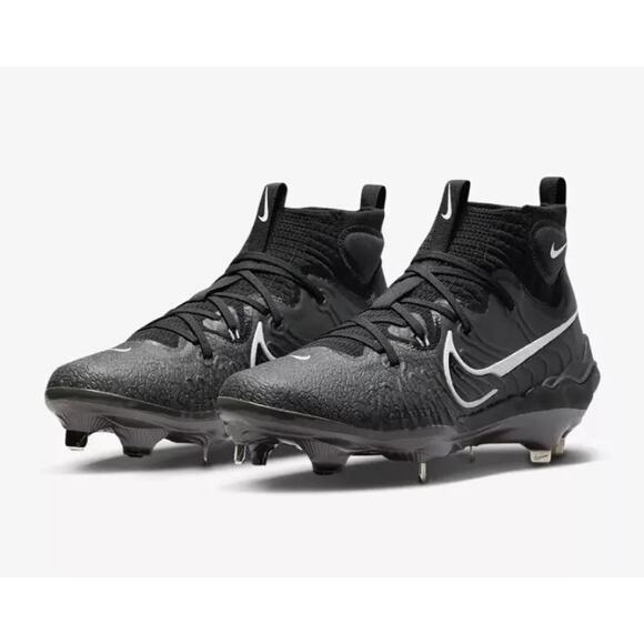 Nike Black Grey Nike Alpha Huarache NXT Metal Baseball Cleats, Sz 7.5 -- NWOB - Picture 1 of 12